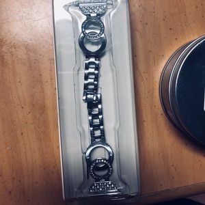 Fitbit Blaze silver/rhinestone LG band